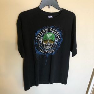 Eric Church Outlaw Country Ain’t Dead skull Tshirt